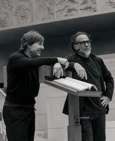 Tom Cruise and Alejandro G Inarritu. Photo: Legendary Pictures