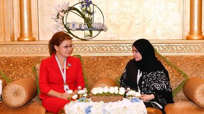 Dr Amal Al Qubaisi, the Speaker of the Federal National Council, received Darija Nazarbayev, head of the foreign affairs, defence and security committee of Kazakhstan’s lower house of parliament. Wam