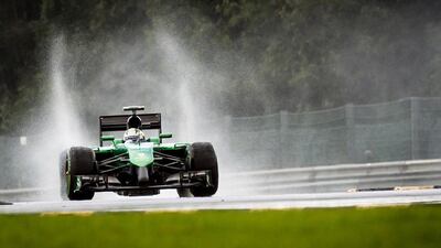 Caterham missed the last two races of the Formula One season, the US and Brazilian Grand Prixs. Geert Vanden Wijngaert / AP