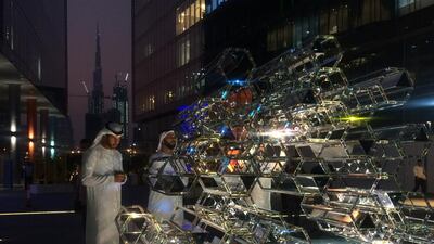 October 24/16-Hexalite by Zeinab Al Hashemi. Part of Dubai Design Week, at the Dubai Design Destrict. (Photo courtesy-Anya Stafford)