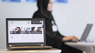 About 700 of du’s employees have asked for the licence to access the courses. Jeff Topping / For The National