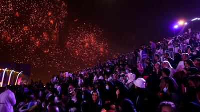 A large crowd is seen during the opening ceremony of the Riyadh season, in Riyadh, Saudi Arabia, October 20, 2021. REUTERS / Ahmed Yosri