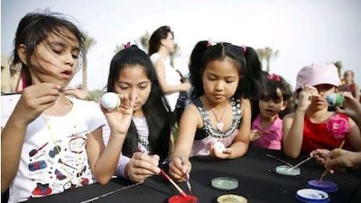Egg painting, hunts and an Easter bunny chase were part of the celebrations at the Westin Hotel.