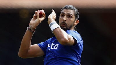 India’s Ishant Sharma bowls in the nets during a training session on Thursday in Bangalore. Aijaz Rahi / AP