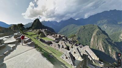 The site of Machu Picchu in Peru via Google Arts & Culture.