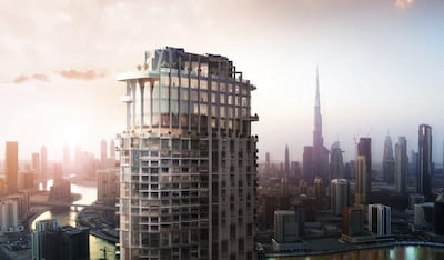 The hotel will be one of the tallest in Dubai when it opens in 2020. Dubai Media Office / Twitter