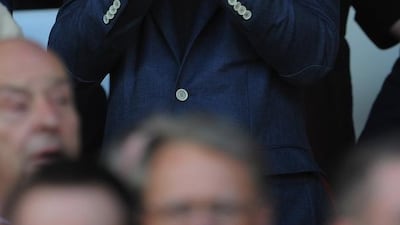 Leicester chairman Vichai Srivaddhanaprabha looks on during a Leicester City in 2013. (Photo by Michael Regan/Getty Images)