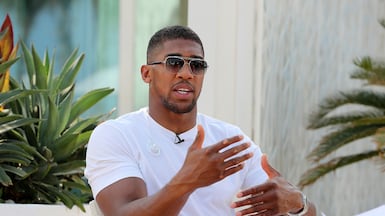 Former heavyweight champion Anthony Joshua. Pawan Singh / The National