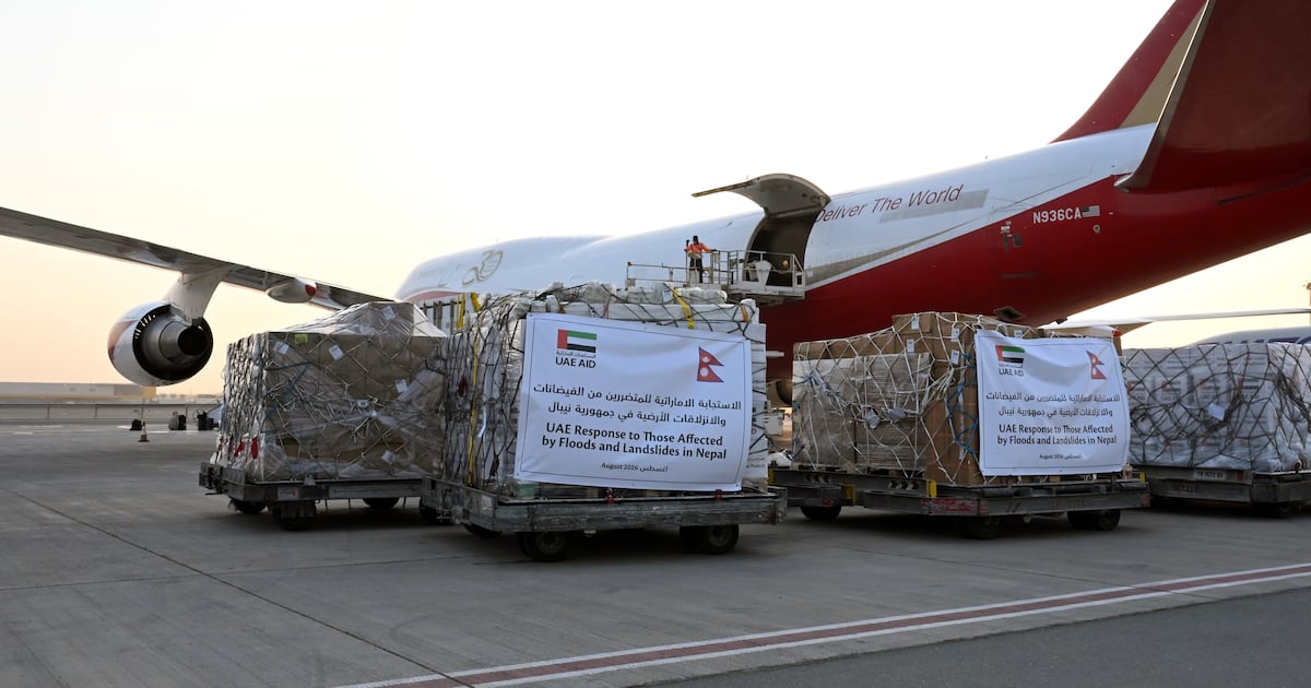 UAE sends food and power generators to Nepal to boost response to deadly floods