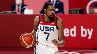 Kevin Durant of USA during the men's semi-final against Australia.