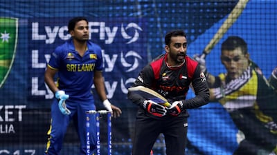 Vikrant Shetty of UAE during the Indoor World Cup in 2017. Chris Whiteoak / The National
