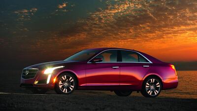 The new Cadillac CTS – pictured in its Vsport Twin Turbo guise – has lost weight from its previous incarnation and feels fast on the open road. Courtesy Cadillac