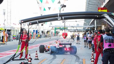 The German Vettel will want to end the season on a high after missing out on a fifth title. Christopher Pike / The National