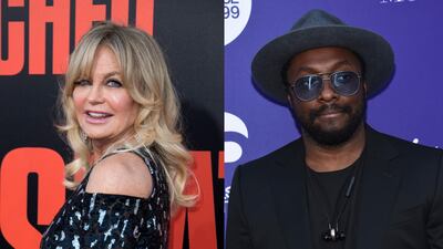 Goldie Hawn will be in Dubai to talk about her positive education programme, while will.i.am will be attending the World Government Summit with his tech' entrepreneur hat on. AFP