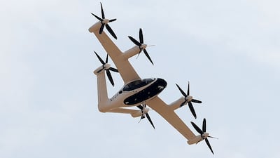 Joby Aviation has also linked up with Dubai's Roads and Transport Authority in air taxi test flights. Chris Whiteoak / The National