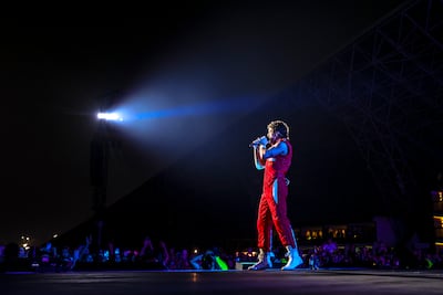 Boone thrilled fans with a marvel of a voice that can be both bombastic and tender in the same song. Victor Besa / The National