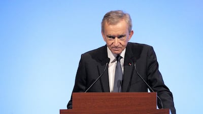 4th: Bernard Arnault, $72bn (LVMH). Eric Piermont / AFP