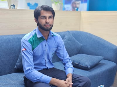 Shahzaib Hassan moved to Dubai from Pakistan. Dona Cheriyan / The National