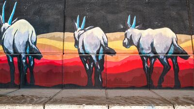 The themes and ideas of the paintings are inspired by different cultures.