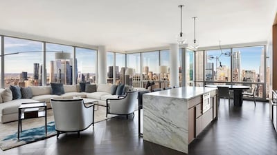 The smaller, 16-million apartment is one floor below the triplex.