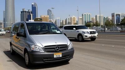 One of the Mercedes Vito Compact minivans on the streets of Abu Dhabi. Ravindranath K / The National