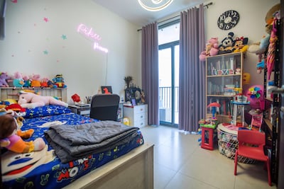 Veena Menon's daughter has her own bedroom in the apartment. Ruel Pableo for The National