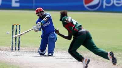 Mohammed Shahzad, the Afghanistan opener, gave his team a fiery start that they wanted. Pawan Singh / The National
