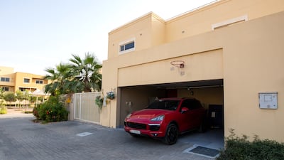 The standalone villa has its own private parking area.