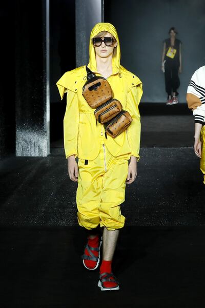 Street wear with a sporty edge at the MCM snow, one of the highlights at this year's Pitti Uomo event. Courtesy MCM