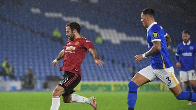 Juan Mata scores the second for United. EPA