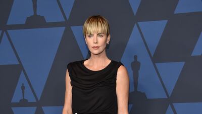 Charlize Theron in Tom Ford at the 11th Annual Governors Awards gala hosted by the Academy of Motion Picture Arts and Sciences at the Dolby Theater in Hollywood on October 27, 2019. AFP