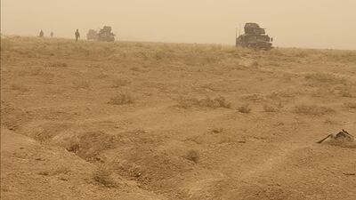 The job of security forces in Iraq has been made harder by extremes of weather. Videos shared by agencies on social media show soldiers near the Syria border struggling to cope with heavy dust storms.