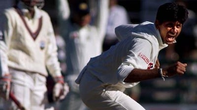 Venkatesh Prasad, right, the India bowling coach, took 96 wickets in 33 test matches, as a player.
