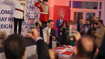 UK ambassador to Iraq Mark Bryson-Richardson at the event. Photo: British Embassy Iraq