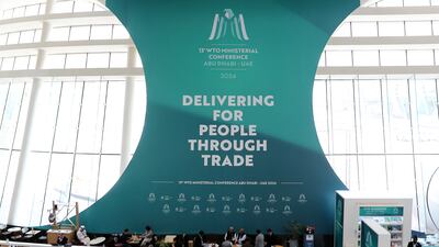 The 13th WTO Ministerial Conference is being held in Abu Dhabi this week. Pawan Singh / The National