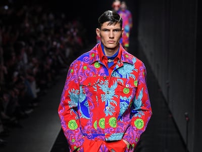 Islam Dulatov during his modelling career. Getty Images