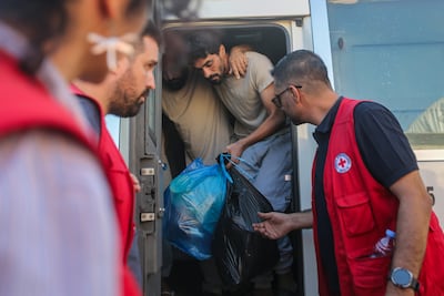 It was the largest Palestinian detainee release since a fragile ceasefire came into effect in Gaza last October. Getty Images