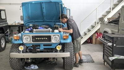 The workshop has been in its current location in Al Quoz for a year. Antonie Robertson / The National