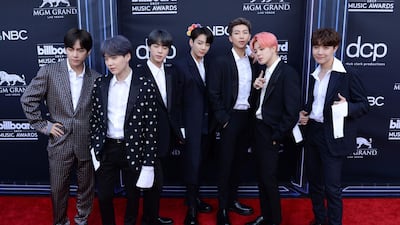 BTS arrive at the 2019 Billboard Music Awards. AFP