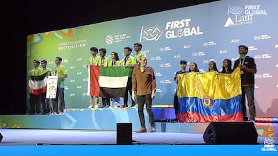 The UAE team won with a biopreservation system to protect endangered species such as the Ghaf tree. Photo: First Global Challenge