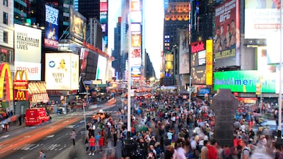 Times Square is a spot with unbridled energy. Photo: Joe Buglewicz/NYC & Company