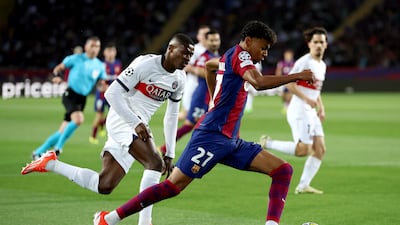 Fearless 16-year-old winger left Mendes for dead before supplying cross for Raphinha’s opener. Sadly for game, although probably not Mendes, was sacrificed for defender after Araujo sending off. Getty Images
