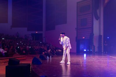 Wheesung performing in Abu Dhabi. Courtesy Korean Cultural Centre