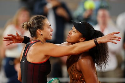 Belarus' Aryna Sabalenka after her win over Japan's Naomi Osaka. Reuters