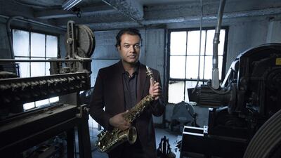 Saxophonist Rudresh Mahanthappa performs at NYUAD on Tuesday November 24. Photo by Jimmy Katz