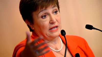 IMF Managing Director Kristalina Georgieva said there was still "tremendous uncertainty" around the outlook for the global economy as a result of the Covid-19 outbreak. AFP