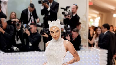 Doja Cat in Oscar de la Renta at the 2023 Met Gala. WireImage