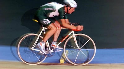 British cyclist Chris Boardman during his attempt to set a new world hour record at the Manchester Velodrome in the last ride of a distinguished career. Press Association Images