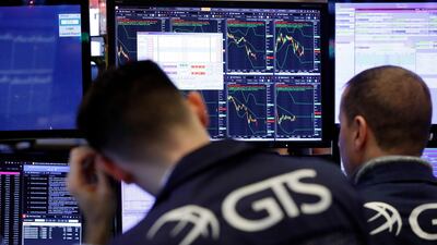Traders on the floor of the New York Stock Exchange. A number of global themes are affecting markets. AP