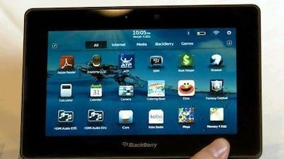 Shipments of the BlackBerry PlayBook began last week.